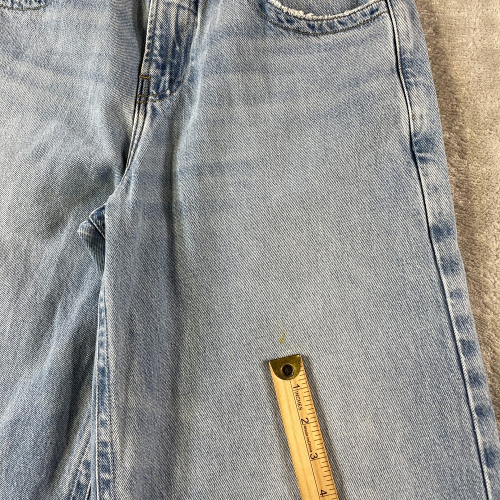 FRAME Jeans The Skater Womens 24 Blue Light Wash High Rise Wide Leg Baggy Boho - Picture 8 of 13